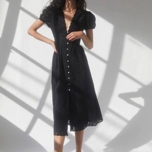 Aritzia | Wilfred - Jubilee Eyelet Midi dress (NWOT)